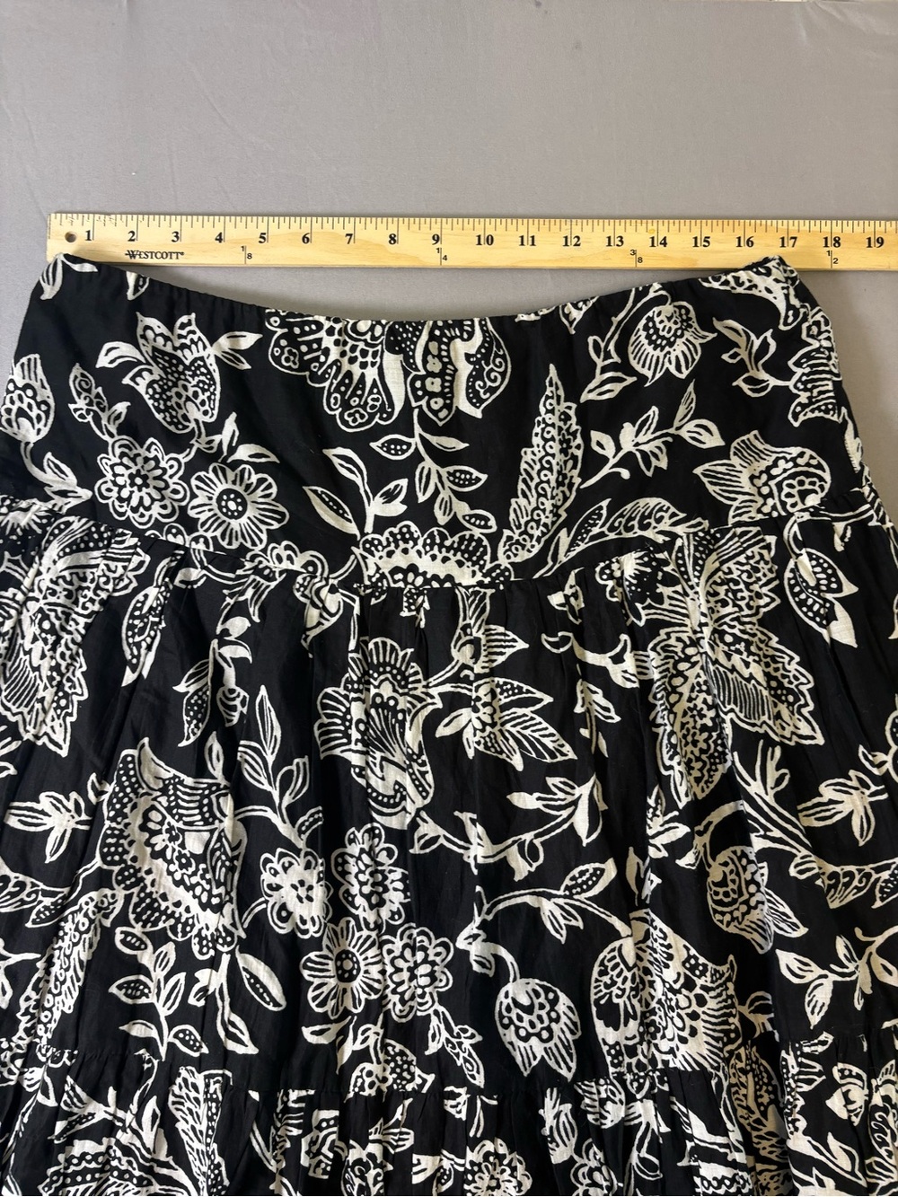 Ralph Lauren 100% Cotton Floral Print Lined Skirt Size Medium - Picture 2 of 6